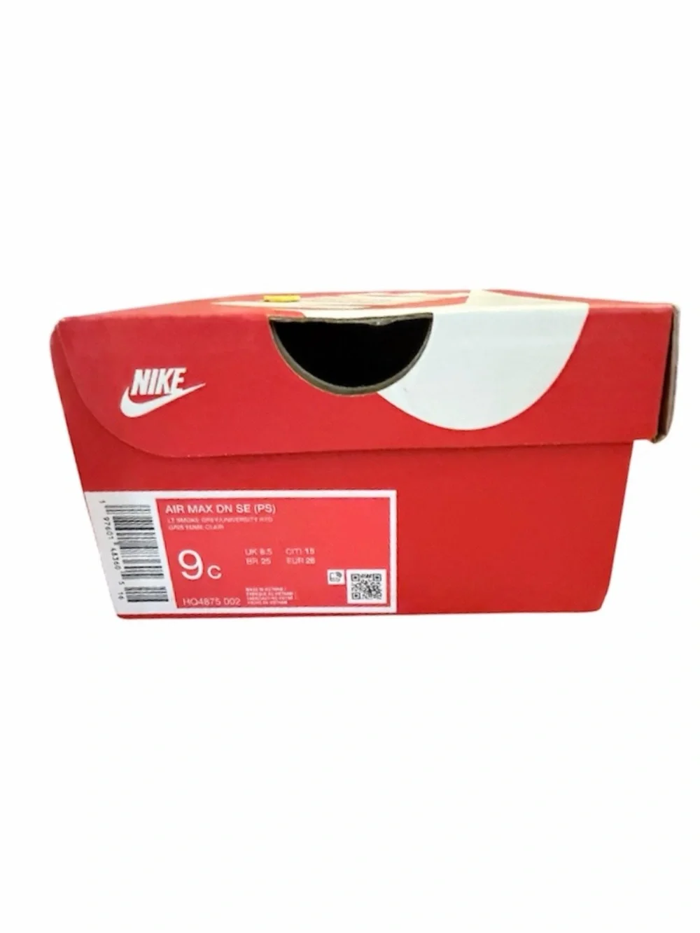 Nike Kids White & Gray Sneakers with Red Accents